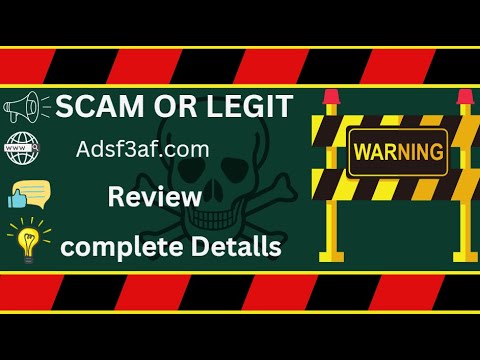 Adsf3af Review – Adsf3af.com Scam or Safe?